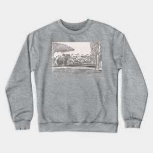 Cityscape with Park Crewneck Sweatshirt